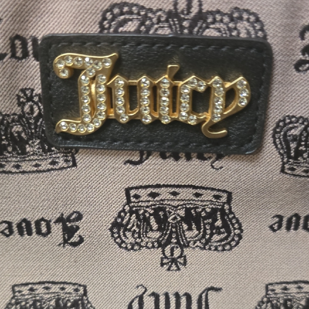 Juicy Couture Black and Pink Satchel with Gold Charm - Picture 7 of 8